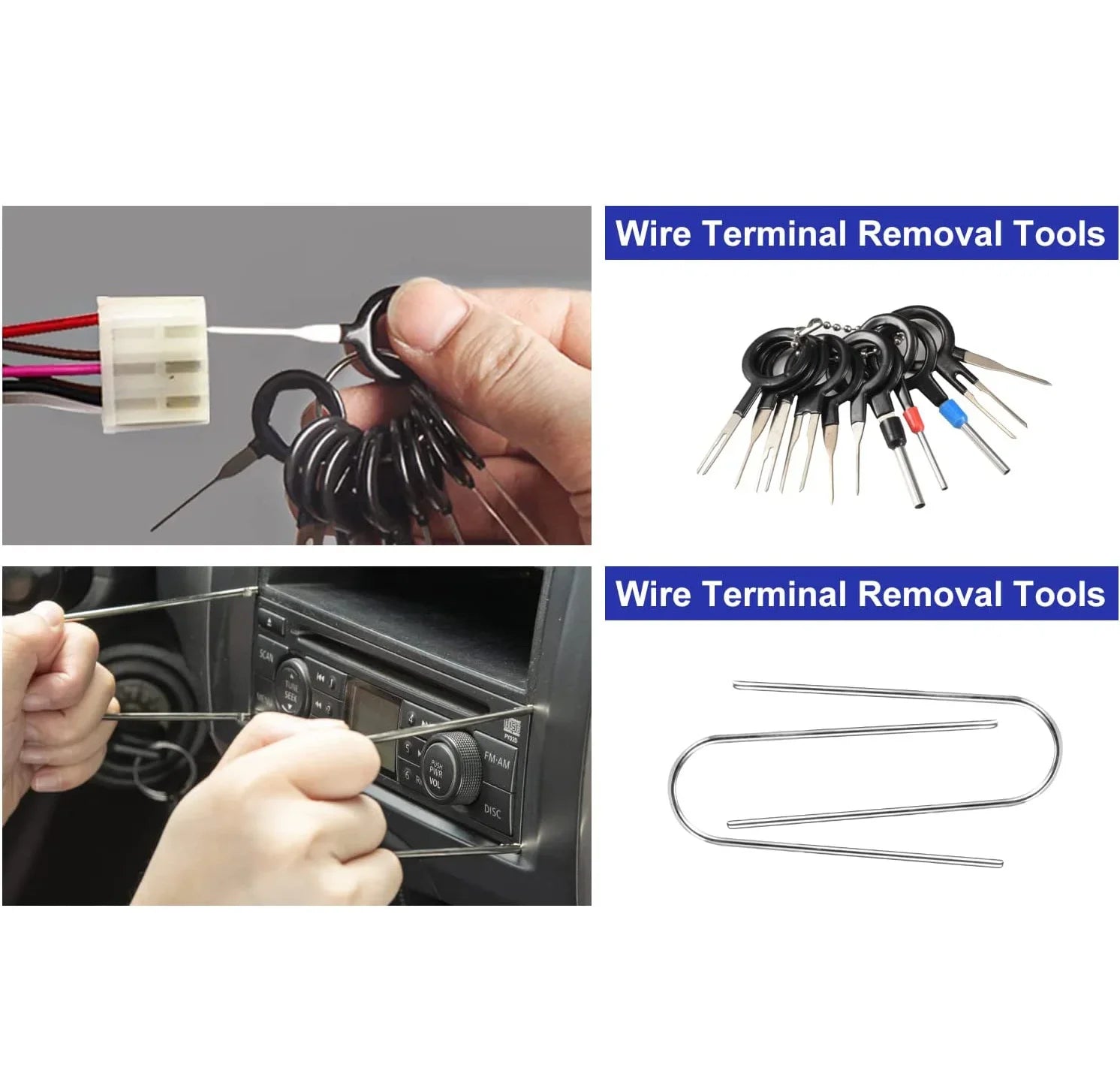 Hand-Held Disassembly Tools Car Trim Removal Tool Panel Door Audio Trim Removal Kit Auto Clip Pliers Fastener Remover Set