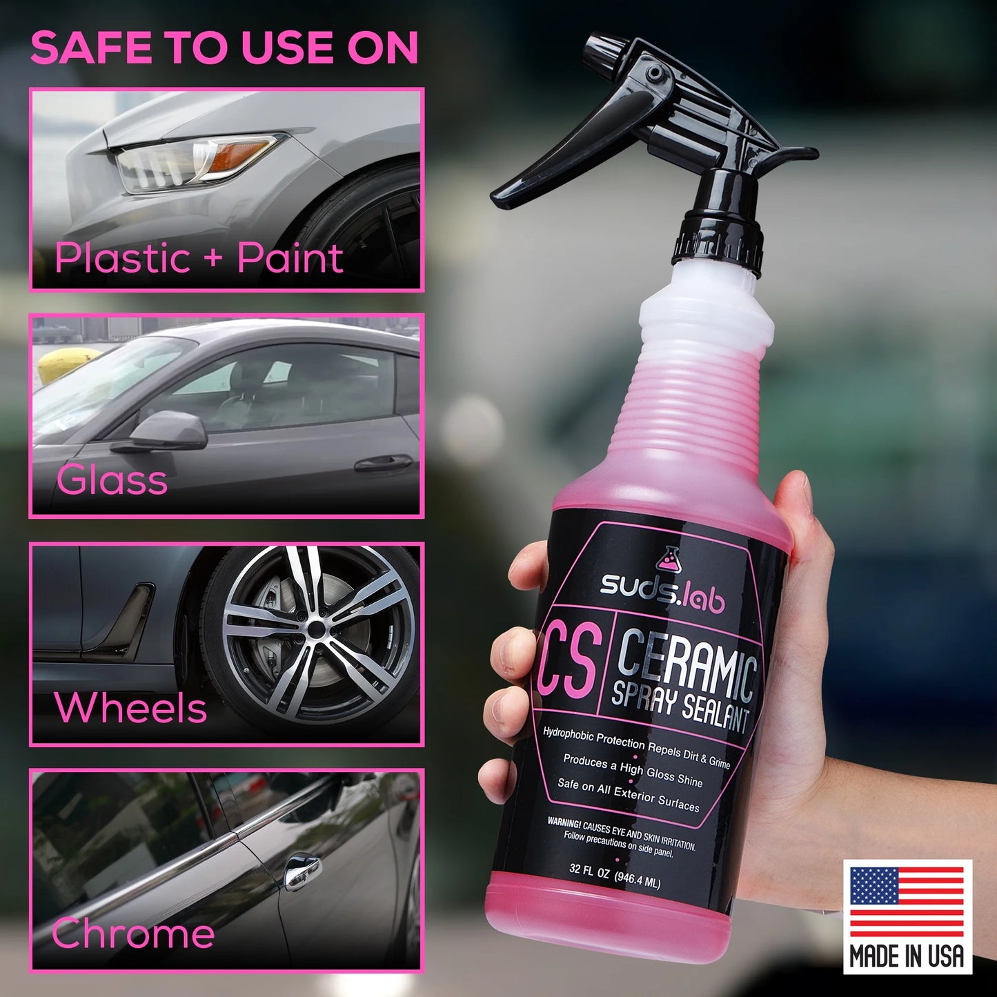 Suds Lab CS Ceramic Spray Vehicle Sealant - 32 Oz Bottle