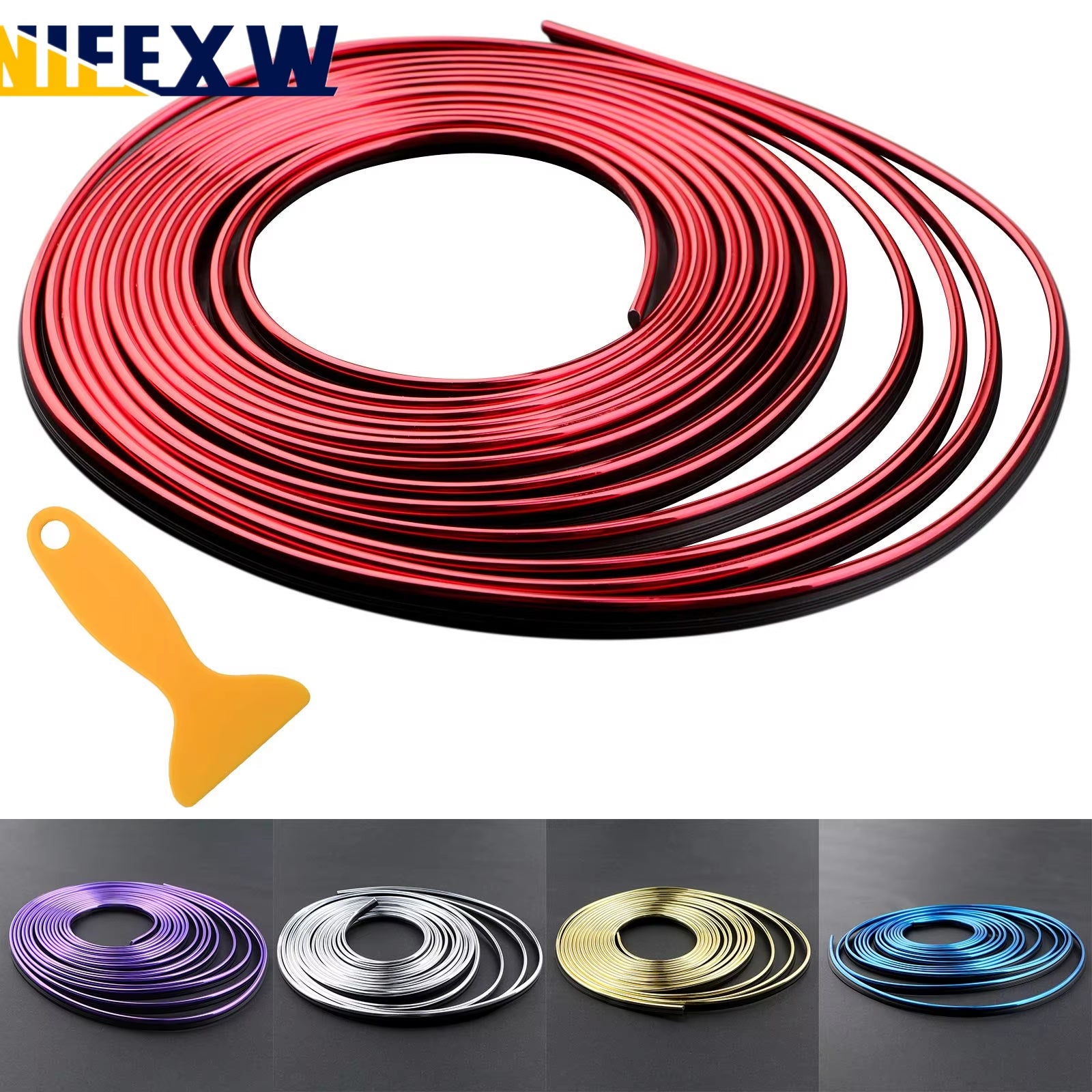 Car Interior Trim Strips Universal Car Gap Fillers Automobile Molding Line Decorative Accessories DIY Flexible Strip Garnish