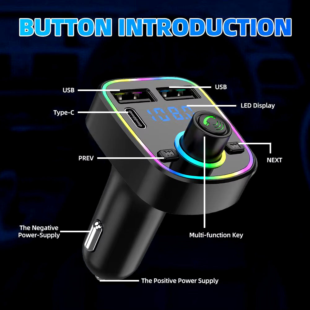 Car Bluetooth Handsfree Car MP3 Car FM Card Car MP3 Audio Radio Handsfree MP3 Modulator Player