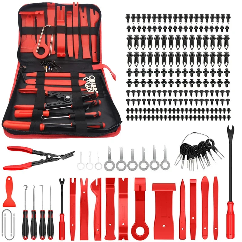 Hand-Held Disassembly Tools Car Trim Removal Tool Panel Door Audio Trim Removal Kit Auto Clip Pliers Fastener Remover Set