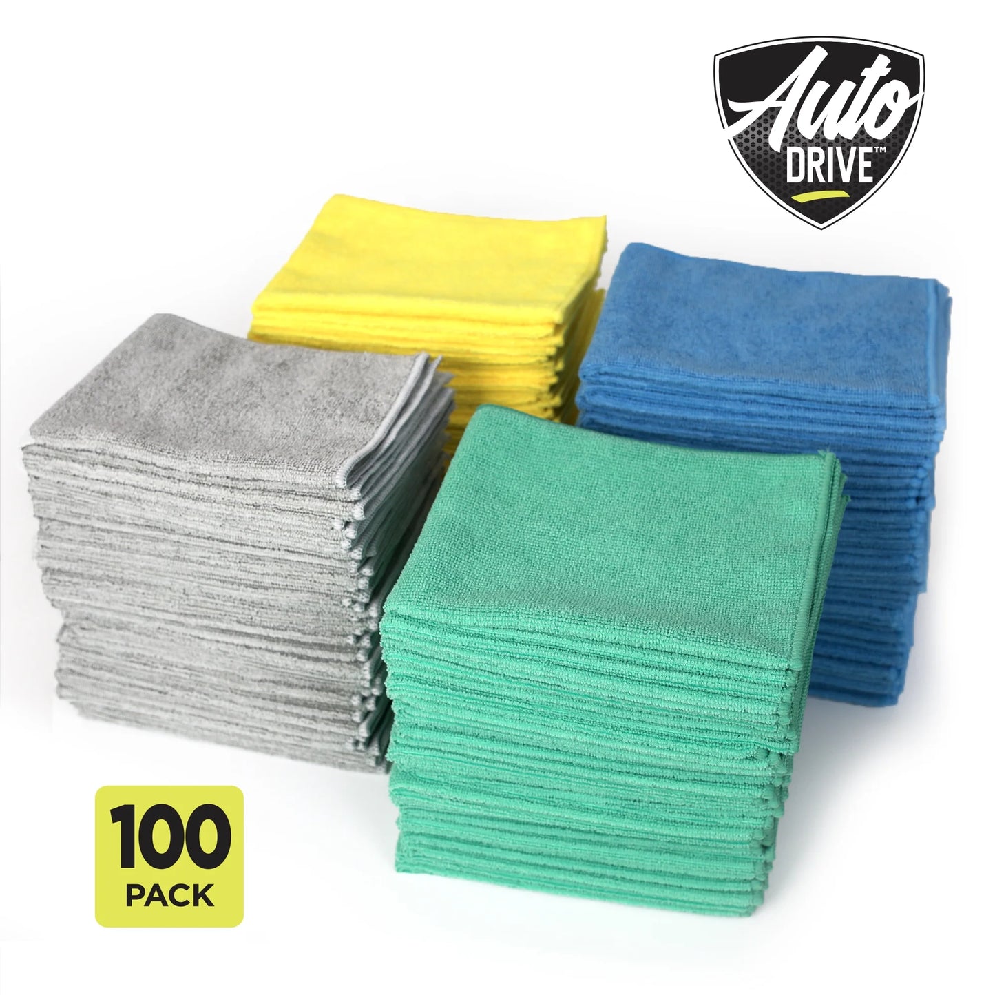 Multipurpose Microfiber Towels 100 Count, Assorted Colors